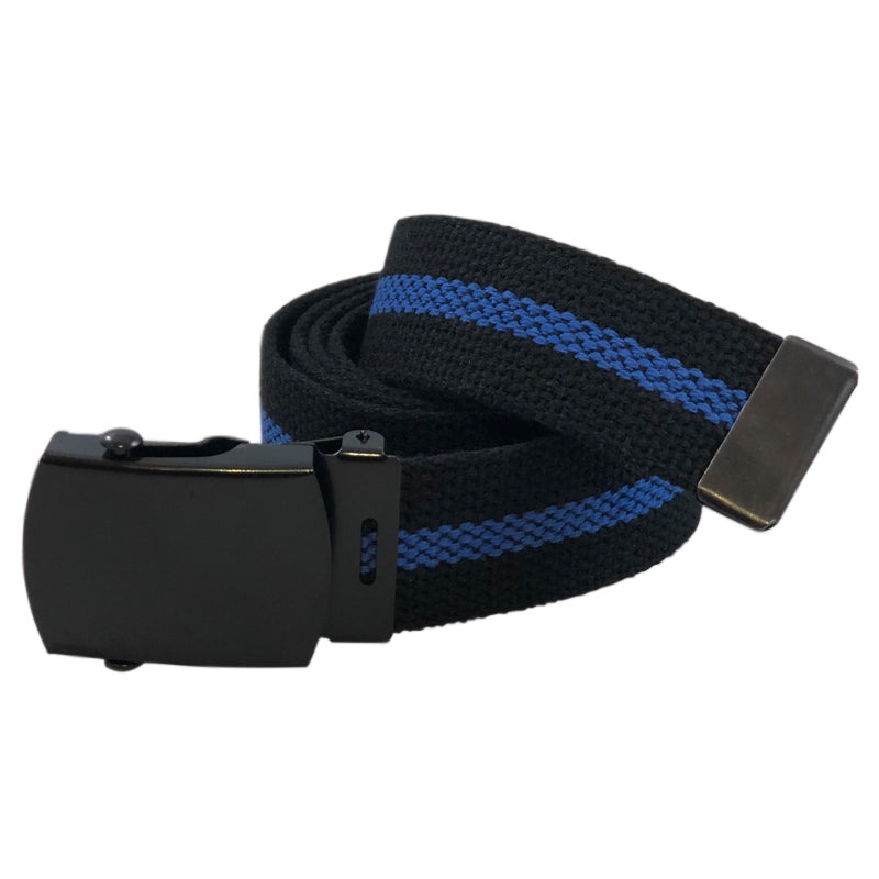 Blue Line Belt With Black Buckle (Per Dozen)