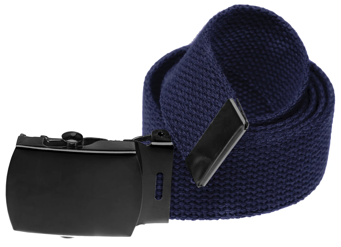 Military Style Web Belt with Black Buckle (Per Dozen)