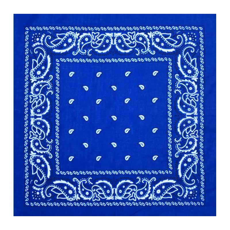 Paisley Print Bandana – Royal Blue (Per Dozen)
