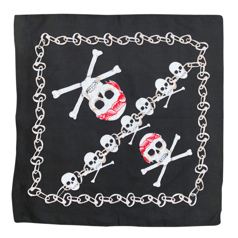 Novelty Bandana -Skull & Crossbones (Per Dozen)