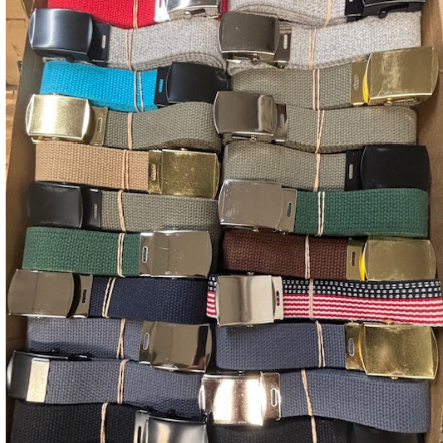 100 Assorted Belts - 48"L
