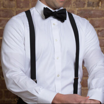 Dress/Formalwear Suspender with Metal Clips ~ 1-1/8″(Per Dozen)