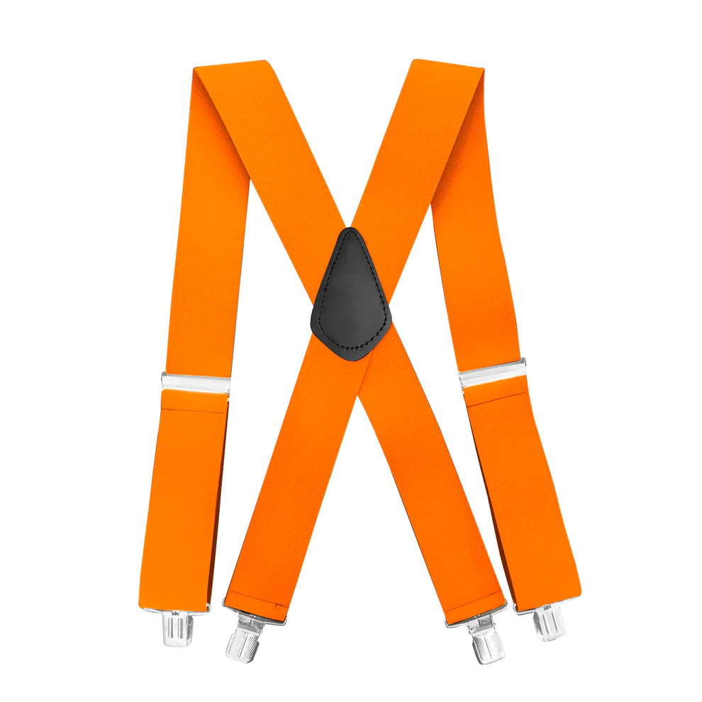 Casual/Work Suspender with Leather Patch 2″ (Per Dozen)