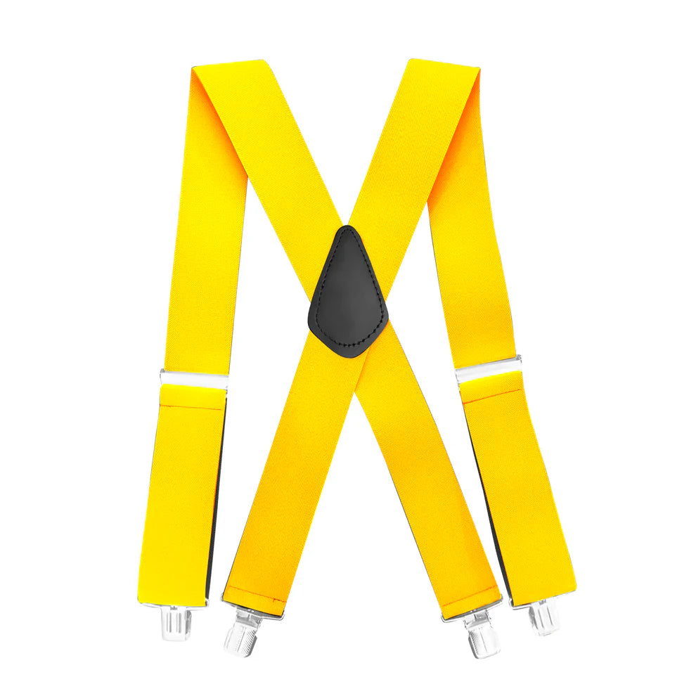 Casual/Work Suspender with Leather Patch 2″ (Per Dozen)