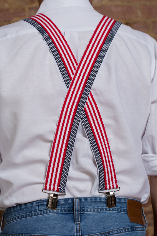 Stars + Stripes Suspenders - 2″ (Per Dozen)