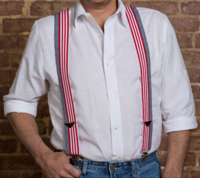 Stars + Stripes Suspenders - 2″ (Per Dozen)