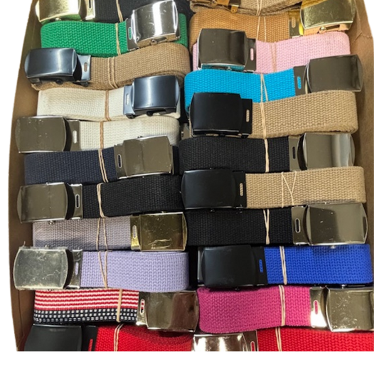 100 Assorted Belts - 48"L