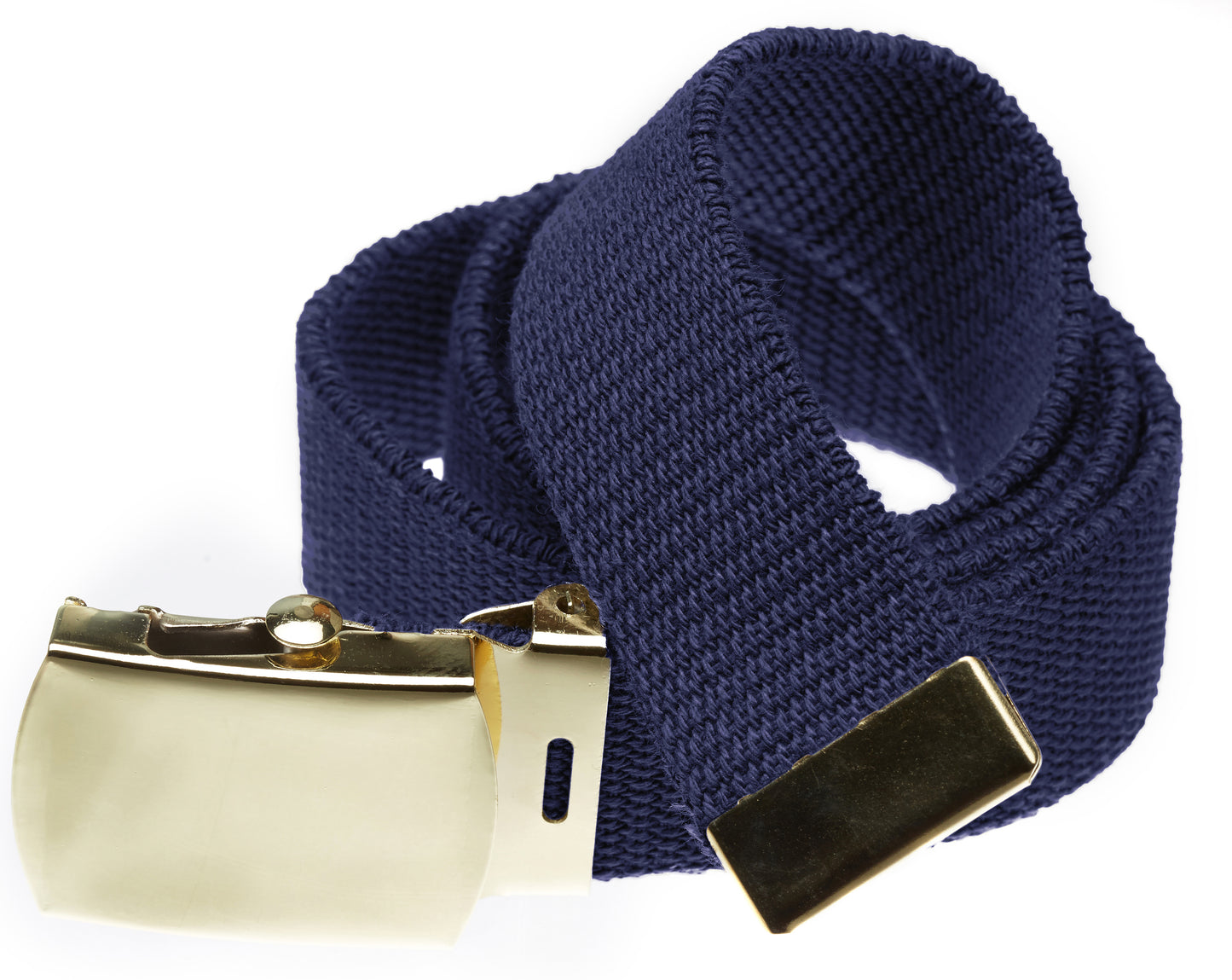 Military Grade Web Belt with Hi Polished Brass Buckle (Per Dozen)