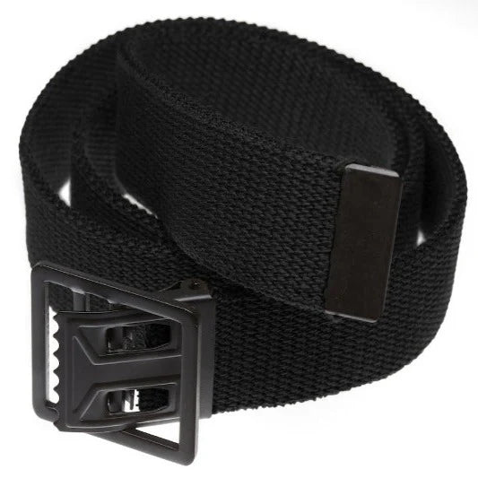 Military Grade Web Belt with Black Open Face Buckle (Per Dozen)