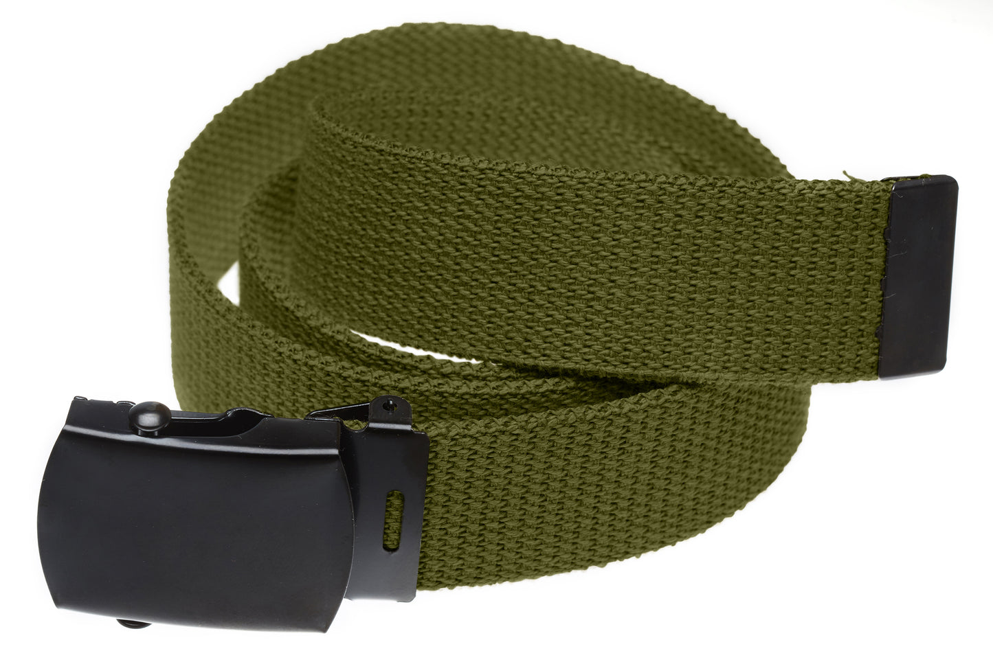 Military Grade Web Belt with Black Buckle (Per Dozen)
