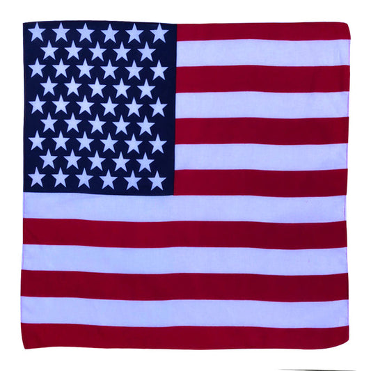 Novelty Bandana – U.S Flag (Per Dozen)