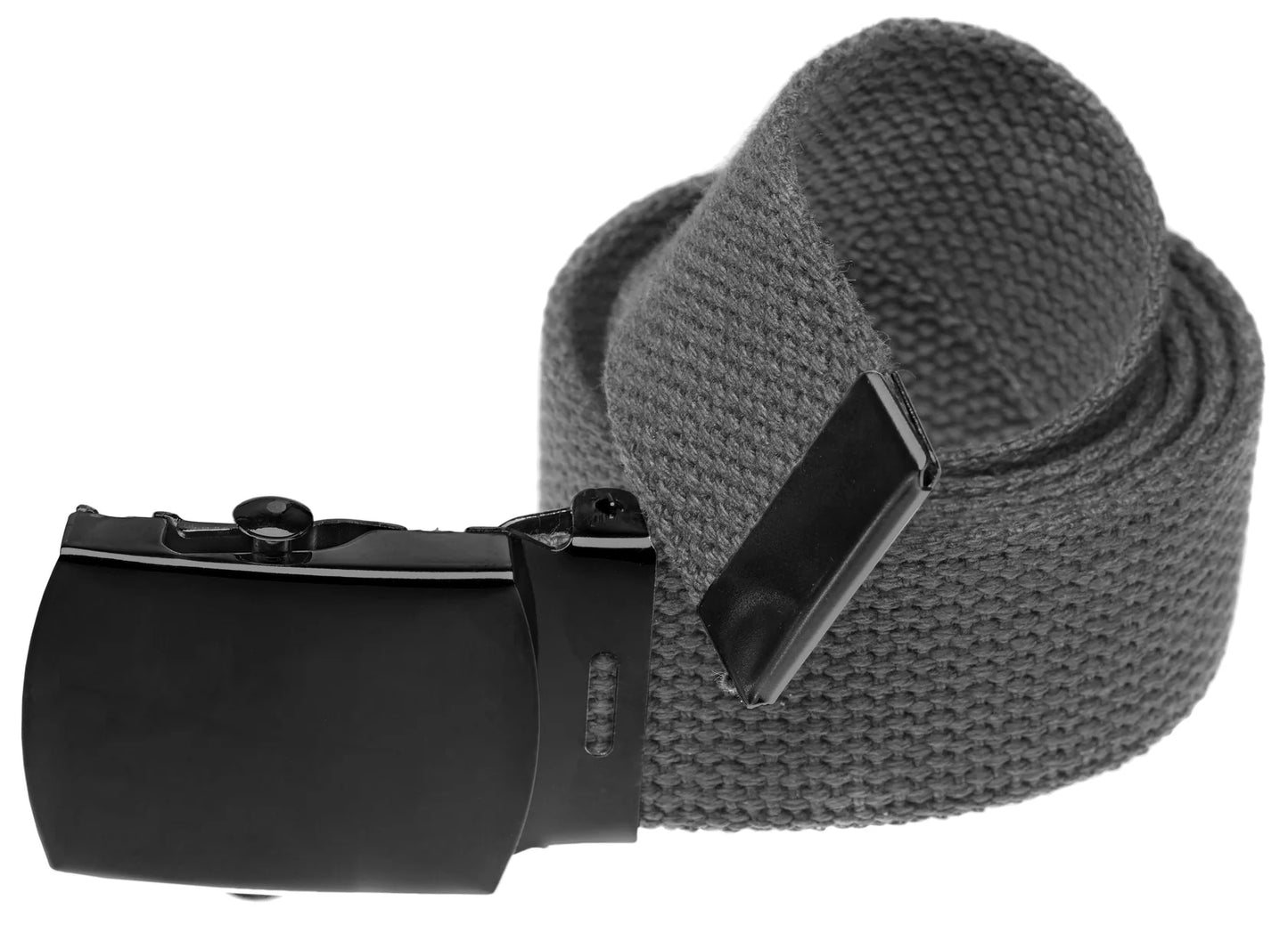 Military Style Web Belt with Black Buckle (Per Dozen)