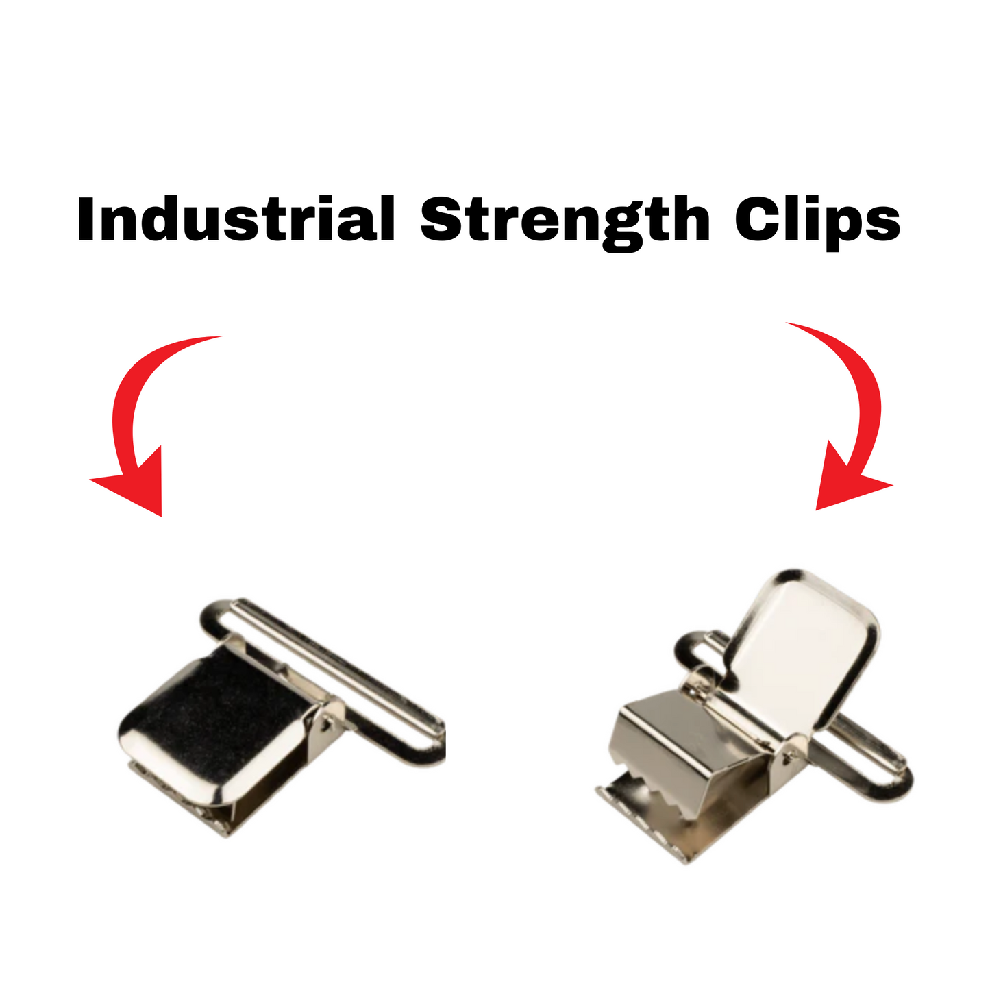 Casual/Work Suspender with Industrial Clip - 2″ (Per Dozen)