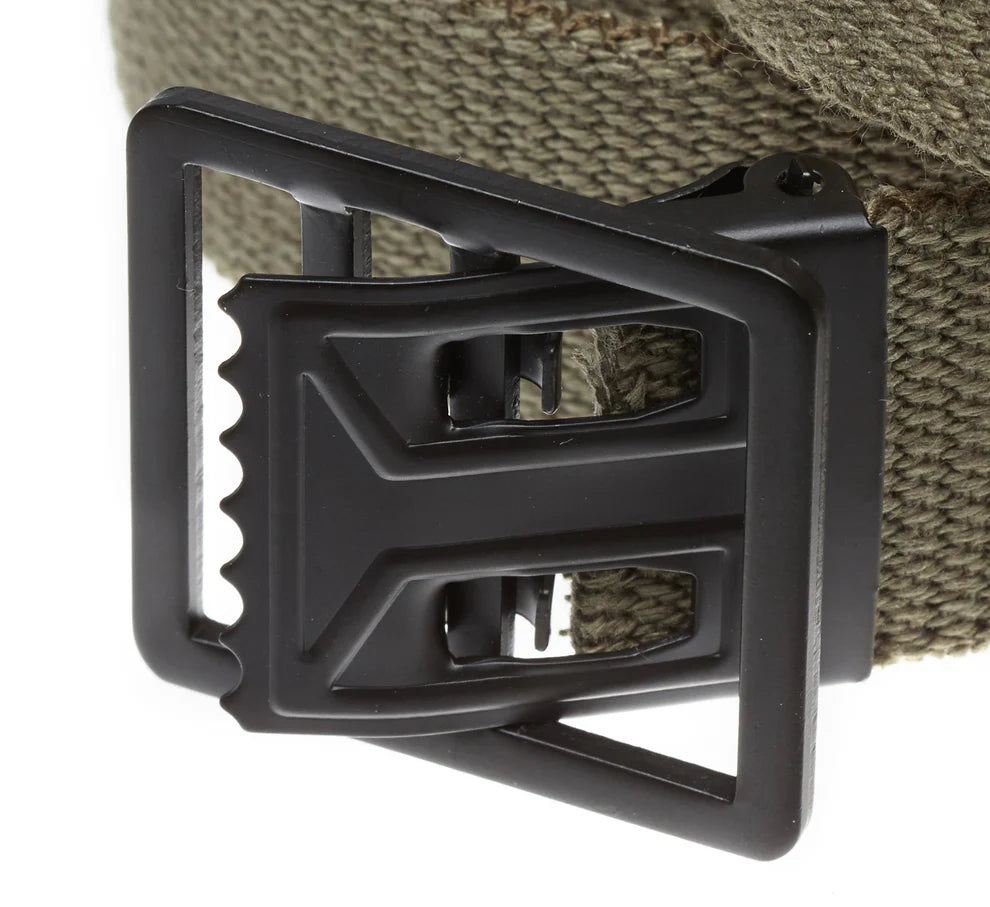 Military Grade Web Belt with Black Open Face Buckle (Per Dozen)