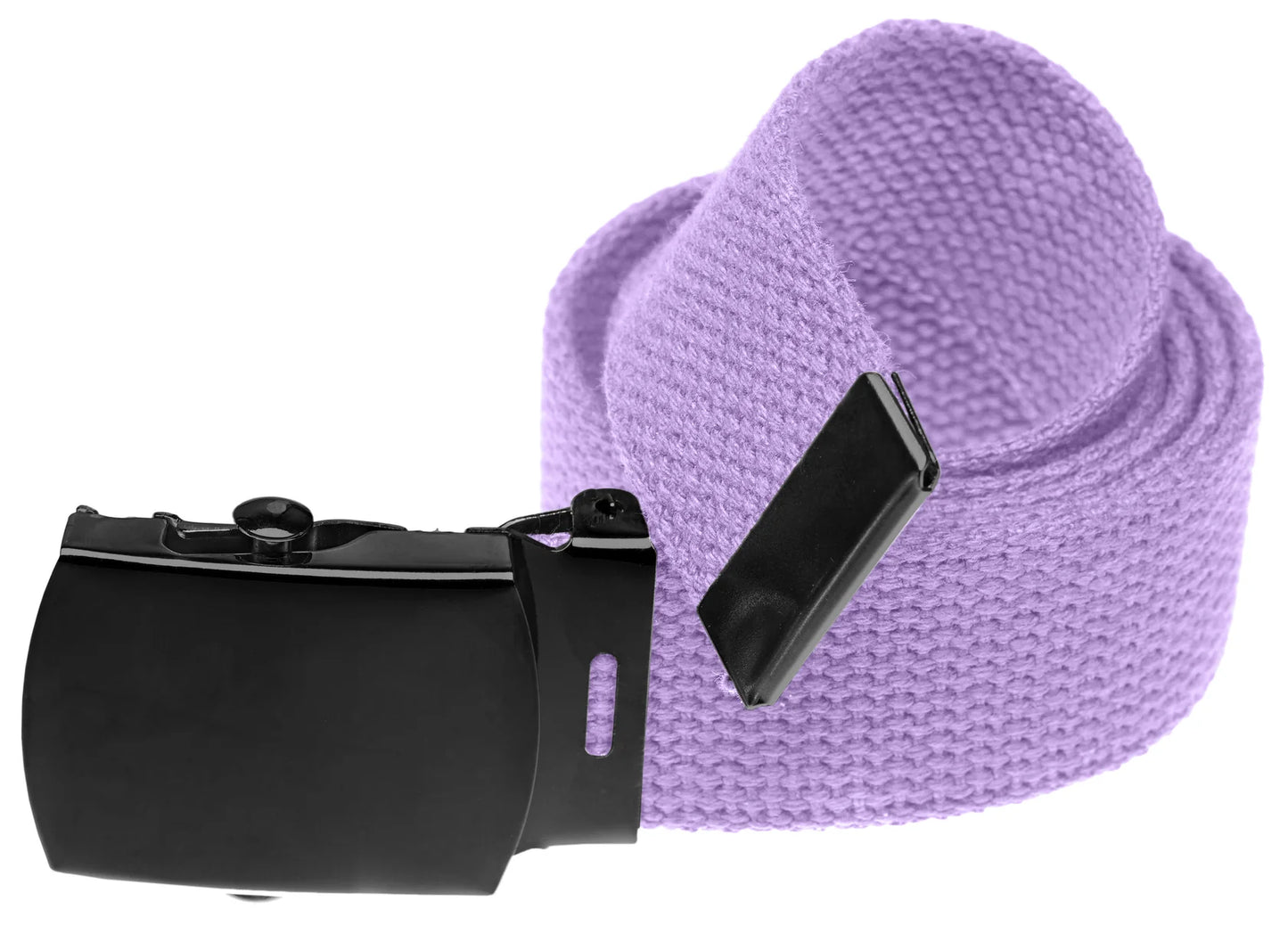 Military Style Web Belt with Black Buckle (Per Dozen)