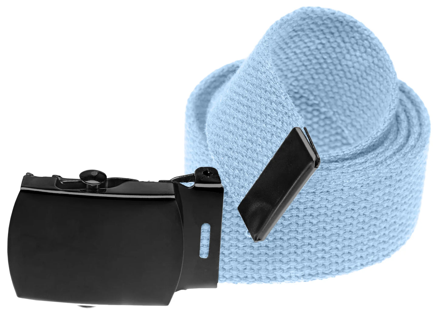 Military Style Web Belt with Black Buckle (Per Dozen)