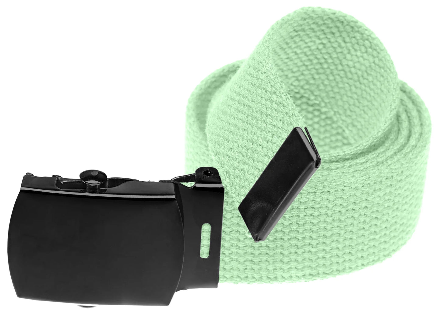 Military Style Web Belt with Black Buckle (Per Dozen)