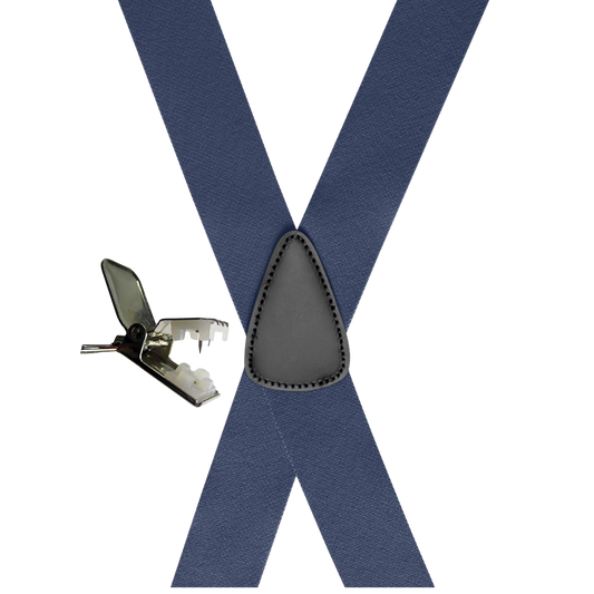 Navy Blue Suspenders w/ Pin Clip (Per Dozen)