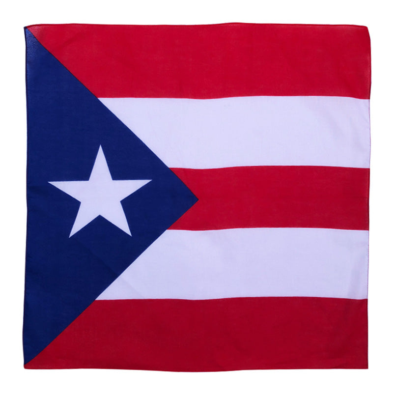 Novelty Bandana – Puerto Rican Flag(Per Dozen)