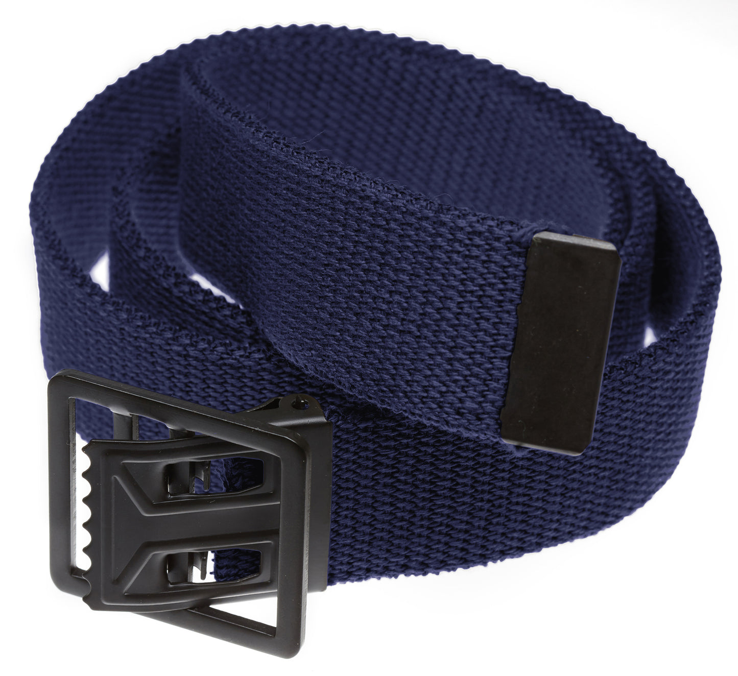 Military Style Web Belt with Black Open Face Buckle (Per Dozen)