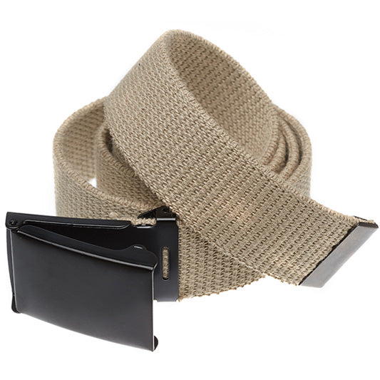 Military Grade Web Belt with Black Flip Top Buckle(Per Dozen)
